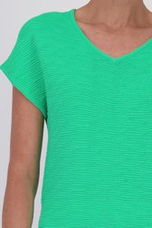 Pull vert avec structure ondulée de Claude Arielle pour Femmes