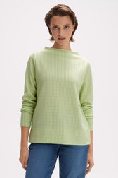 Pull vert avec tissu texturé gaufré de Opus pour Femmes
