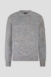 Photo produit 1 de Pull vert chiné à encolure ronde de Bluefields pour Hommes