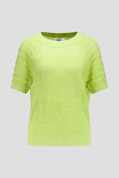 Pull vert citron à motif ajouré de Libelle pour Femmes