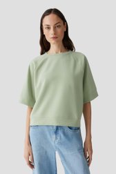 Pull vert clair à manches mi-longues de Opus pour Femmes