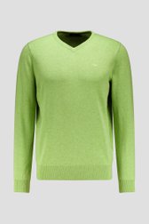 Pull vert clair avec col en V de Dansaert Blue pour Hommes
