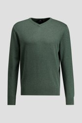 Photo produit 1 de Pull vert foncé avec col en V de Dansaert Blue pour Hommes