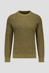 Photo produit 1 de Pull vert-jaune mélangé avec col rond  de Ravøtt pour Hommes