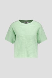 Photo produit 1 de Pull vert menthe au crochet de Libelle pour Femmes