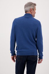 Pull vert pétrole à col roulé de Dansaert Blue pour Hommes