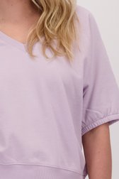 Détail de Pull violet à manches courtes de Libelle pour Femmes