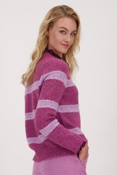 Pull violet à rayures lilas de Libelle pour Femmes