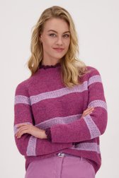 Pull violet à rayures lilas de Libelle pour Femmes