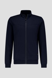 Pull zippé bleu foncé de Liberty Island pour Hommes
