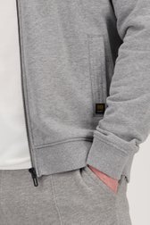 Pull zippé gris clair	 de Liberty Island pour Hommes