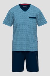 Pyjama bleu avec short de Götzburg pour Hommes