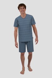 Pyjama bleu avec T-shirt et short de Liberty Island pour Hommes