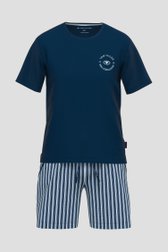 Pyjama bleu foncé avec T-shirt et short de Tom Tailor pour Hommes