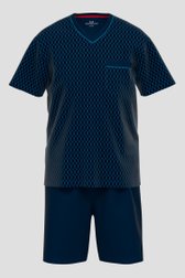 Pyjama bleu marine avec short de Götzburg pour Hommes