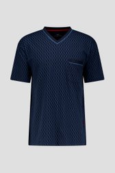 Pyjama bleu marine avec short de Götzburg pour Hommes