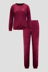 Photo produit 1 de Pyjama bordeaux en velours de Liberty Island pour Femmes