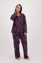 Pyjama en coton bleu marine en coton de Eskimo pour Femmes