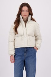 Vidéo de Veste courte matelassée beige clair de JDY pour Femmes