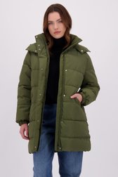 Vidéo de Manteau matelassé mi-long vert foncé de JDY pour Femmes