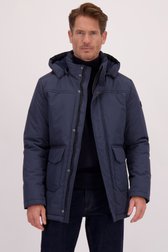 Vidéo de Veste matelassée bleu foncé avec capuche amovible de Dansaert Blue pour Hommes