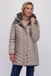 Vidéo de Veste matelassée mi-longue marron clair de Barbara Lebek pour Femmes