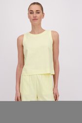 Video van Lichtgeel linnen topje door Liberty Island voor Dames