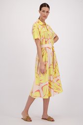 Robe à motif jaune-rose de D'Auvry pour Femmes