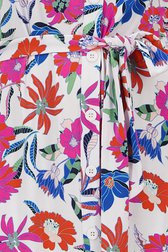 Robe blanche à imprimé floral coloré de Claude Arielle pour Femmes