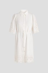 Photo produit 1 de Robe blanche avec broderie anglaise de Yest Curve pour Femmes