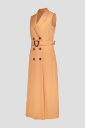 Robe blazer longue sans manches orange de D'Auvry pour Femmes