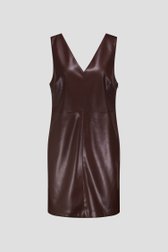 Photo produit 1 de Robe courte marron en simili cuir de Louise pour Femmes