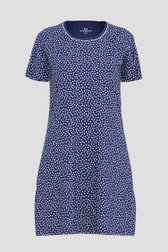 Robe de nuit bleu marine avec motif à pois de Götzburg pour Femmes