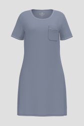 Robe de nuit bleue à manches courtes de Liberty Island pour Femmes