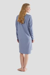 Robe de nuit bleue à manches longues de Tom Tailor pour Femmes