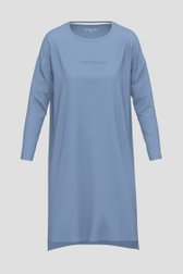 Robe de nuit bleue à manches longues de Tom Tailor pour Femmes