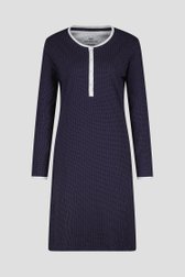 Robe de nuit bleue avec un fin motif à pois de Götzburg pour Femmes
