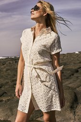 Robe écrue en broderie anglaise de D'Auvry pour Femmes