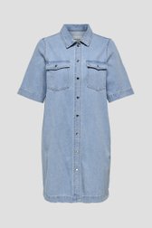 Robe en denim bleu avec des boutons pression de Only Carmakoma pour Femmes