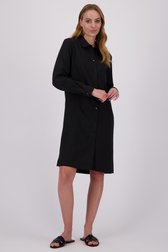 Robe en lin noir de Liberty Island pour Femmes