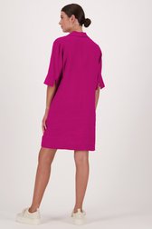 Robe en lin rose foncé de Opus pour Femmes