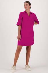 Robe en lin rose foncé de Opus pour Femmes