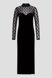 Photo produit 1 de Robe en velours noir avec dentelle de Louise pour Femmes
