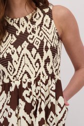 Détail de Robe longue à imprimé beige-marron de JDY pour Femmes