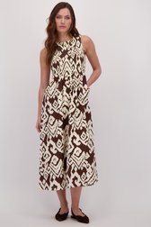 Le devant de Robe longue à imprimé beige-marron de JDY pour Femmes