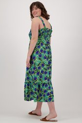Robe longue à imprimé floral bleu-vert  de Only Carmakoma pour Femmes