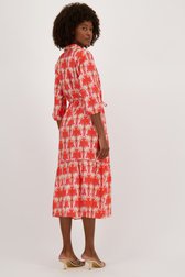 Robe longue à imprimé rose-orange de Geisha pour Femmes