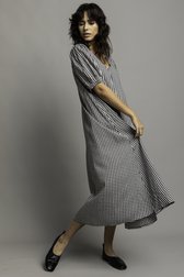 Photo supplémentaire 5 de Robe longue à motif à carreaux noir et blanc de JDY pour Femmes