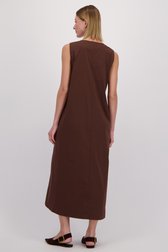 Le dos de Robe longue brun foncé à col en V de More & More pour Femmes