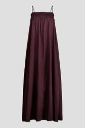 Photo produit 1 de Robe longue brune à motif rayé de Louise pour Femmes